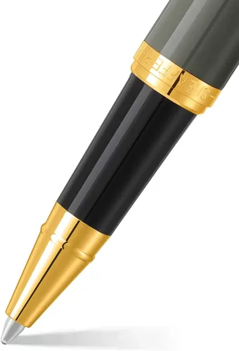 Vista 2 de Sheaffer VFM 9427 Bolígrafo Rollerball gris claro brillante con citas de oro PVD
