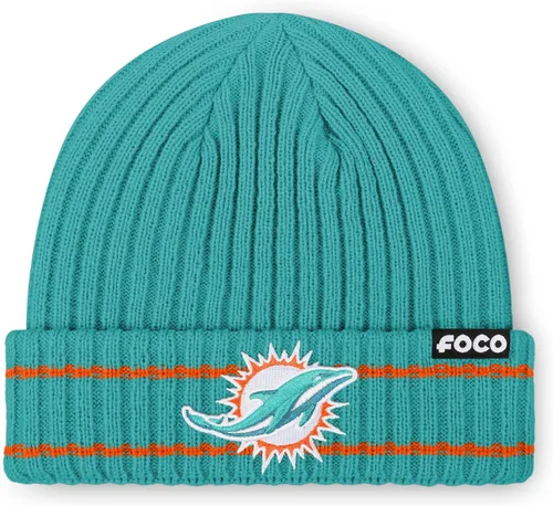 Vista 7 de FOCO NFL - Gorro acanalado con logotipo de equipo de la NFL para hombre