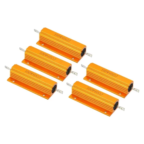 Vista 38 de PATIKIL Resistencia de carcasa de aluminio de 100 W 0.01 ohmios, paquete de 5 resistencias de carcasa de aluminio con carcasa de alambre enrollado