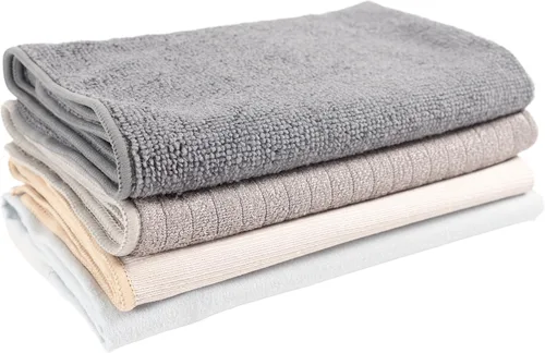 Vista 3 de KAF Home Pantry - Paño de limpieza texturizado de microfibra multiusos paquete de 4, 15 x 18 pulgadas
