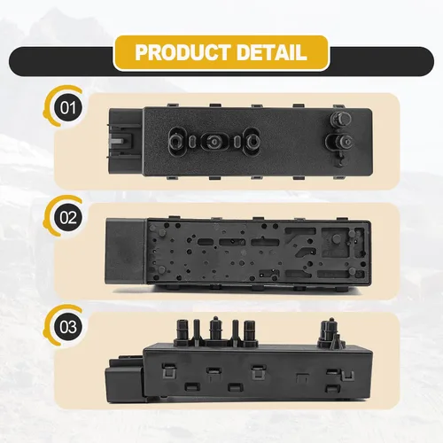 Vista 3 de Interruptor de ajuste de control de asiento eléctrico de 8 vías para pasajero delantero derecho compatible con GMC Sierra Yukon Chevrolet Avalanche