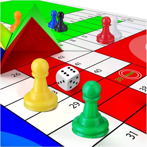 Vista 6 de Zonon 64 piezas de juegos de mesa, piezas de ajedrez de plástico multicolor, 1 pulgada a granel para tablero de componentes de mesa, accesorios