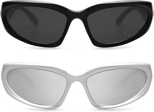 Vista 2 de VANLINKER Gafas de sol deportivas envolventes para mujer a la moda y a la moda