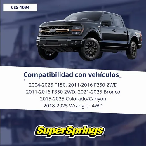 Vista 2 de SuperSprings CSS-1094 Resorte helicoidal SumoSprings para varias aplicaciones 0.94 pulgadas de altura de pared interior, Negro