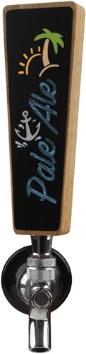 Vista 6 de Mango de grifo de cerveza personalizado grabado, mango de madera Kegerator, madera de nogal, 8.3 pulgadas de largo, regalos de cerveza
