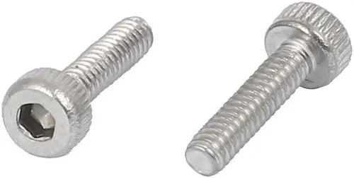 Vista 2 de uxcell M2 x 0.315 in 0.016 in Paso 304 Tornillo de cabeza hexagonal de acero inoxidable DIN912 120pcs
