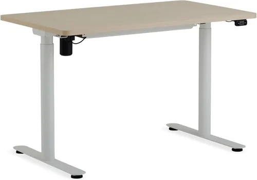 Vista 2 de Steelcase AMQ Escritorio ajustable en altura – Escritorio ajustable de pie – Potente escritorio de pie para computadora – Escritorio de computadora