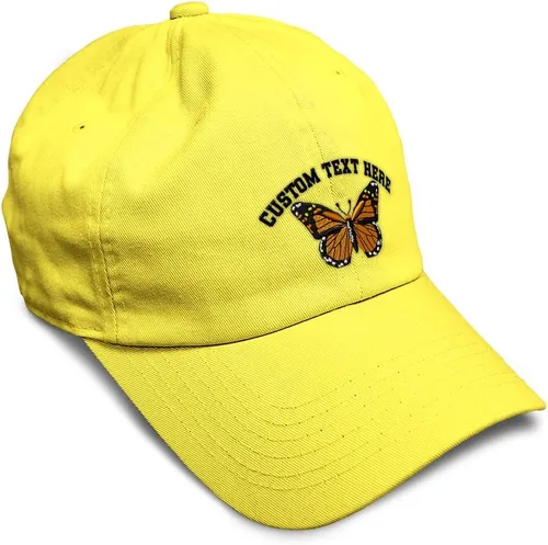 Vista 35 de Gorra de béisbol suave con diseño de mariposa monarca, con insectos, bordado de mariposa, de algodón, para hombres y mujeres