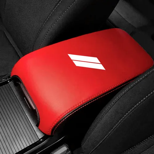 Vista 10 de Funda para reposabrazos de consola central adecuada para Dodge Charger 2011-2023, para Chrysler 300 2011-2022 de cuero antiarañazos, protector