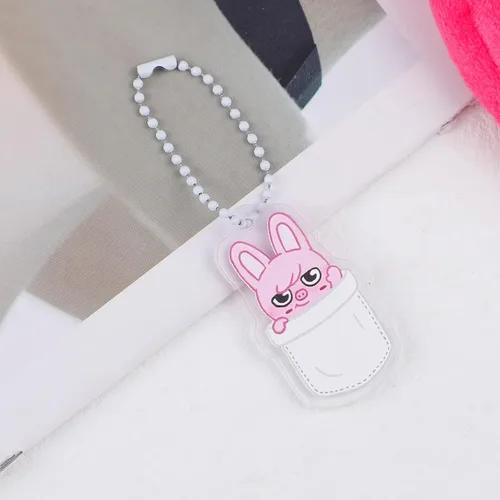 Vista 5 de G-Ahora K-POP Merchandise Stray Wallet con llavero para fans, WC-DWAEKKI