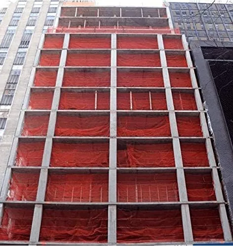 Vista 3 de Red de seguridad vertical ignífuga resistente, ignífuga de 5.6 pies x 150 pies, naranja de alta visibilidad