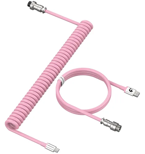 Vista 24 de LexonElec Cable de teclado para juegos, cable de teclado mecánico de conexión estable de doble manga USB tipo C, 6.6 ft (0.66 pies) con volante