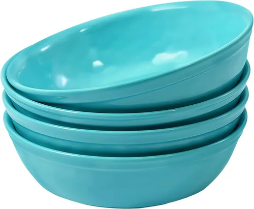 Vista 7 de TP Juego de 4 cuencos de melamina de 38 onzas para ensaladas de sopa Ramen Pho y pasta, juego de 4 cuencos japoneses grandes, irrompibles ligeros