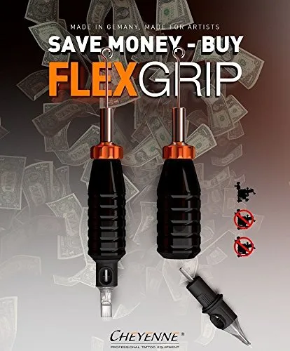 Vista 2 de Cheyenne Máquina de tatuaje ajustable Flex Grip 0.866 in