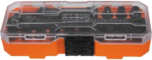 Vista 14 de Klein Tools 65400 KNECT Juego de 15 piezas de pasadores de enchufe, juego de enchufes de impacto SAE con estuche MODbox, enchufes, puntas
