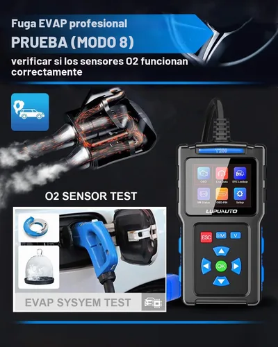 Vista 7 de Herramienta de diagnóstico del escáner T200 OBD2, lector de códigos de coche OBDII, lectores de código de motor de verificación de vehículos