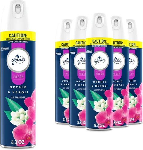 Vista 9 de Glade Ambientador en aerosol, enebro y teca, colección fresca, 8.3 onzas, 6