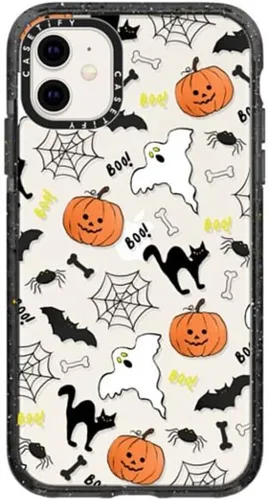 Vista 78 de Funda Impact de CASETiFY para iPhone 11 - Tiempo A Solas de Esther Kim - Negro Claro