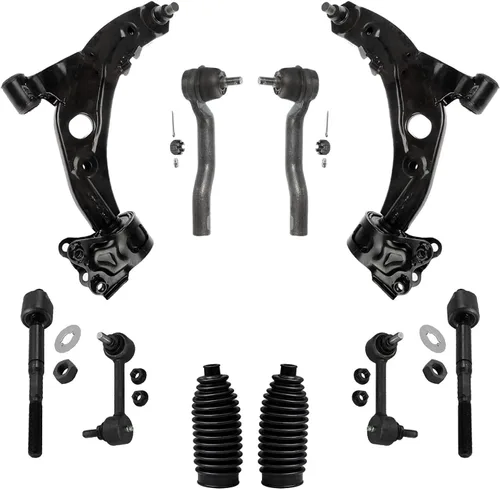 Vista 383 de Detroit Axle - Kit de suspensión frontal de 10 piezas para Dodge Avenger 2008-2014, Chrysler Sebring 2007-2010, 2 brazos de control inferiores, 2