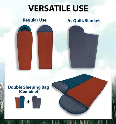 Vista 9 de Litume Lightweight Sleeping Bag for Adults, Summer Backpacking Compact