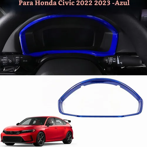 Vista 2 de MUXEE 11.ª generación Civic Panel de Instrumentos del Tablero del Salpicadero Dial Cubierta de Embellecedor del Marco del Tablero para Honda Civic
