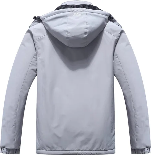 Vista 2 de Pooluly - Chaqueta impermeable de invierno, esquí, snowboard, para hombre, con capucha, rompevientos.