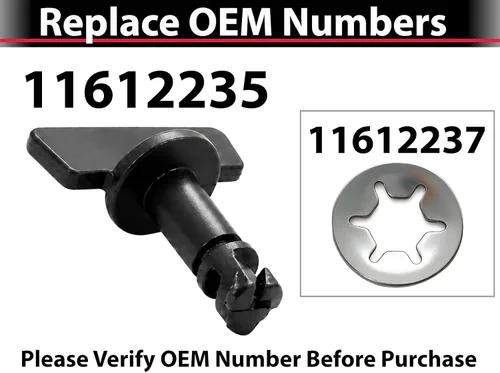 Vista 2 de APA - Tornillo y retenedor de repuesto de una pieza para Tahoe Yukon Denali 2015-2024 Cubierta de enganche transversal 11612235 11612237