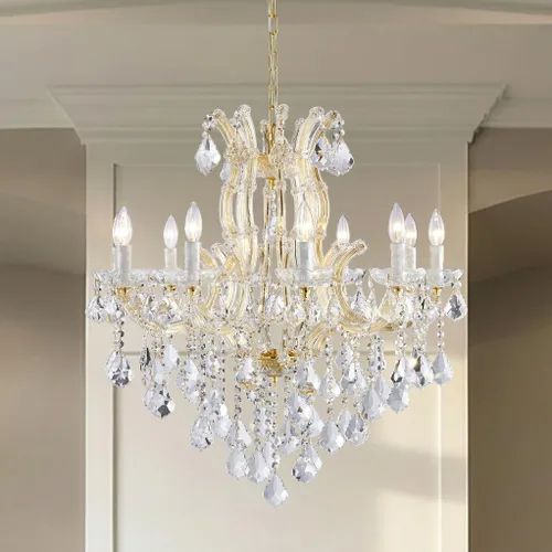 Vista 17 de Candelabros modernos de cristal para comedor, pequeños cristales para dormitorio, comedor, pasillo, isla de cocina, baño, armario