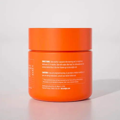 Vista 9 de Doc & Glo Suplemento Nutracéutico para Cabello Saludable, 60 Cápsulas