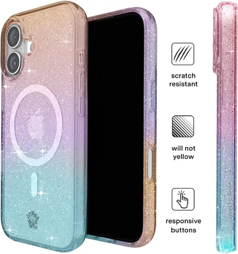 Vista 1140 de VELVET CAVIAR Funda para iPhone 15, compatible con MagSafe, probada contra caídas de 10 pies, fundas protectoras de diseño, leopardo color rosa