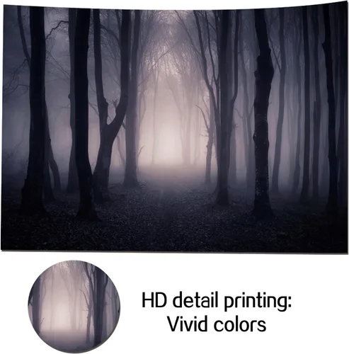 Vista 4 de Fondo de fotografía embrujado, fantasma, bosque brumoso, accesorios de estudio para cabina de fotos, vampiro aterrador de noches, fondo