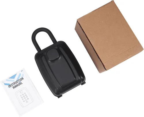 Vista 9 de AMIR Caja de bloqueo de llave, caja de seguridad impermeable para montar en la pared al aire libre con código de botón de 12 dígitos reiniciable