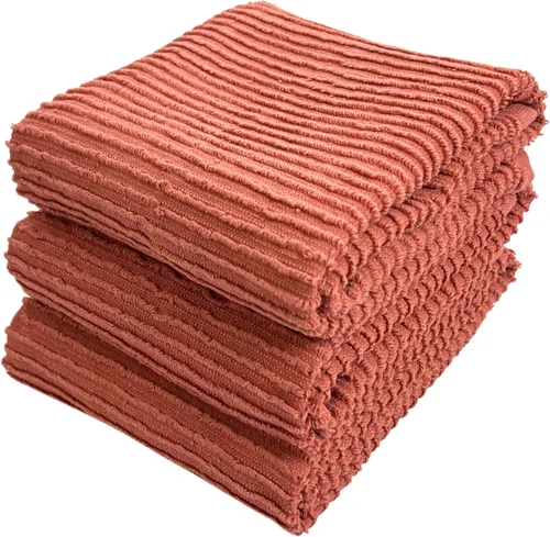 Vista 38 de Serafina Home Toallas de cocina de tamaño grande de color sólido negro: paño de 100 % algodón suave para limpieza y secado absorbente, con ribete