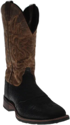 Vista 2 de Laredo Topeka - Botas de vestir con punta cuadrada para hombre color negro NegroBronceado