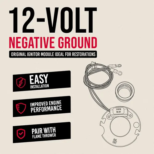 Vista 3 de PerTronix Kit de conversión de encendido electrónico de encendido ML-181, compatible con Mallory 25,26, Yt, Distribuidores de la serie Yl sin vacío