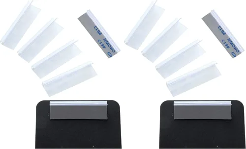 Vista 8 de 150 adaptadores de tarjeta de pendientes, adaptador de labios autoadhesivo, colgador de labios de plástico para aretes, collares, tarjetas