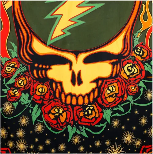 Vista 3 de Sunshine Joy Mantel de tapiz Grateful Dead 3D con diseño de fuego escarlata y diseño de fuego escarlata, hoja enorme de 60 x 90 pulgadas, increíbles