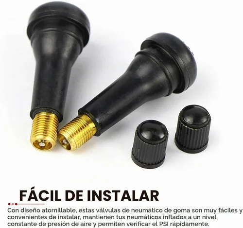 Vista 6 de 5 piezas de vástago de válvula de neumático a presión, repuesto duradero TR412 sin cámara, vástago de válvula universal para neumáticos automotrices