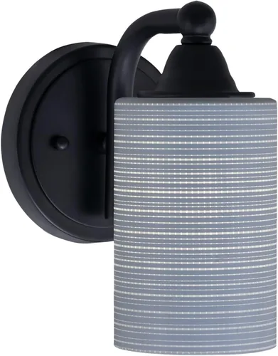 Vista 89 de Toltec Lighting Paramount - Aplique de pared de 1 luz, lámpara de pared para interiores, regulable, compatible con LED de base media, acabado