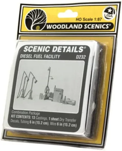 Vista 3 de Woodland Scenics Detalles escénicos de la instalación de combustible diesel
