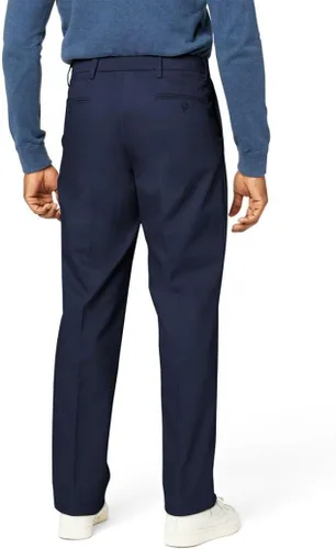Vista 3 de Dockers Pantalones de ajuste relajado para hombre, color caqui sin hierro con protección contra manchas