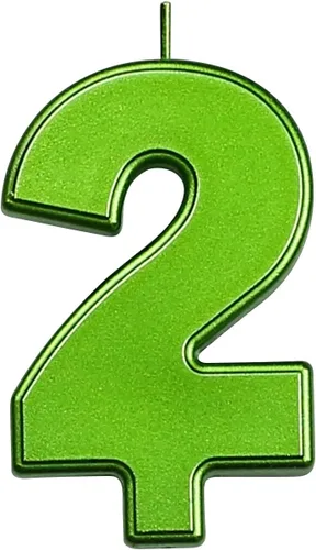 Vista 133 de DERVENTA Vela Grande de Cumpleaños Número 3D Verde Luminoso de 3.7 Pulgadas Celebración de Fiesta Aniversario Decoración Adorno para Pastel 1 Pieza