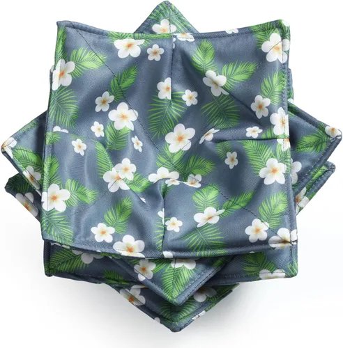 Vista 9 de Cunhill 4 Piezas Soportes Acogedores de Algodón para Tazones de Microondas para Comida Caliente Almohadillas Calientes Agarraderas para Tazones