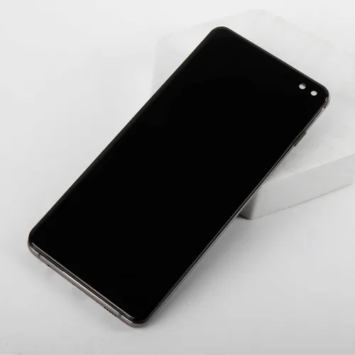 Vista 5 de InCell S10 Plus Pantalla de repuesto (sin función de huellas dactilares) para Samsung Galaxy S10 Plus con marco negro medianoche G975F/DS G975U