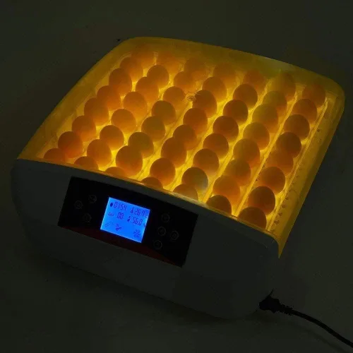 Vista 5 de Egg Incubators, 56 Incubator with Built-in LED Candler Poultry Hatcher, Temperature Humidity Control Automatic, Farm Brooding Incubator, for Chicken