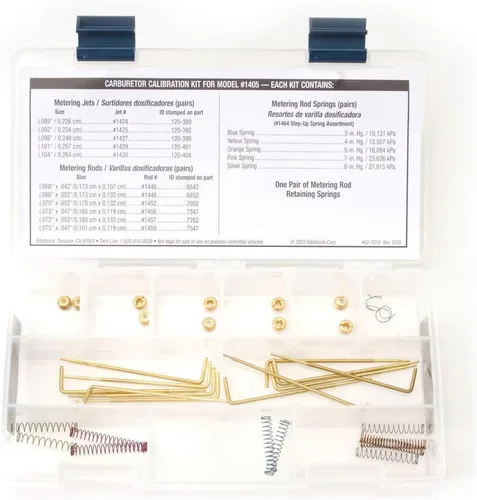 Vista 2 de Edelbrock Kit de calibración de carburador serie 1479 Performer