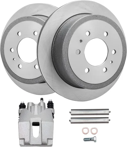 Vista 31 de Detroit Axle - Rotores de freno delanteros para Lexus GS350 GS430 GS450h GS460 IS200t IS250 IS300 IS350 Reemplazo de rotores de freno perforados
