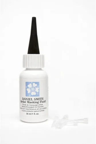 Vista 4 de DANIEL SMITH 1 oz botella con 5 consejos aplicadores, artista enmascarando fluido, 284075001, blanco