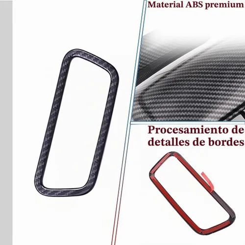 Vista 4 de MUXEE 1 pieza de interruptor de faro de automóvil, panel de botones de cubierta y moldura para Kia Forte 2019-2024 - Accesorios interiores Fibra