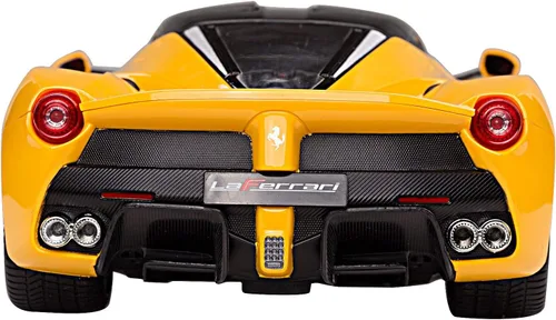 Vista 6 de Ferrari escala 1/14 FMTStore, la Ferrari, laferrari, auto modelo con control remoto por radio, R/C RTR, con puertas que se abren (amarillo)